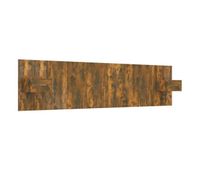 cabecero de cama y mesitas madera contrachapada roble ahumado 240x15x80 cm