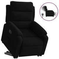 sillon electrico reclinable elevable de terciopelo negro