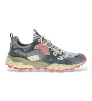 Flower Mountain para mujer. 2017818 Zapatillas Yamano 3 multicolor (41), Plano, Nobuck, Cordones, Casual, Gris