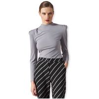 minueto blusa top bourgeois - grey para mujer