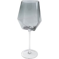 juego de 4 - copa de vino de cristal ahumado