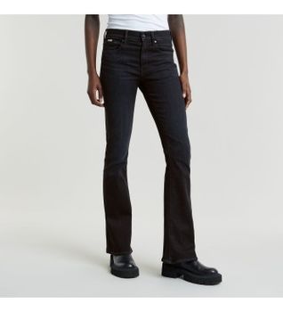 G-Star para mujer. D21290-A634-G730 Jeans 3301 Flare negro (28/30), Casual, Denim, Sostenible, Algodón Reciclado