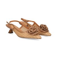 exe zapatos de tacon bajo mujer - marron talla 38