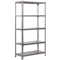 estanteria metalica sin tornillos simonclick 5400 azulnaranjagalva 1800x900x400 mm