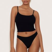 hunza g strap stretch-seersucker bikini
