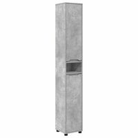 gabinete de bano gris concreto 305 x 30 x 195 cm vidaxl
