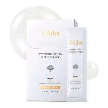 D'alba Cosmética Facial White Truffle Waterfull Vegan Sleeping Pack Mask Mascarilla Nocturna Hidratante