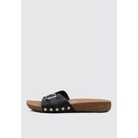 fitflop sandalias iqushion adjustable buckle leathe para mujer