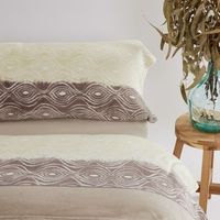 juego de sabanas sedalina ursula  beige cama de 135cm