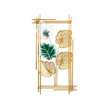 Decoración Pared De Metal Taizhou Multicolor 48x7x87 Cm