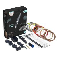 lapiz 3d 3doodler pro profesional negro materiales madera cobre pla
