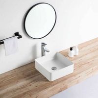 lavabo blanco mate sobre encimera ceramico riva 365 cm 365 x 365 cm