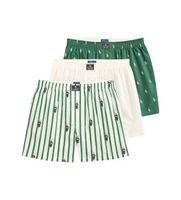 polo ralph lauren para hombre 714830273051 set de 3 boxers de algodon verde blanco s casual