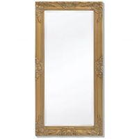 espejo de pared estilo barroco 100x50 cm dorado