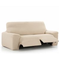 funda de sofa relax elastica vega para sofa de 3 plazas con 2 reposapies marfil