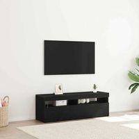 vidaxl mueble de tv 120 x 35 x 40 cm roble negro madera de ingenieria