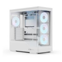 caja pc aerocool p500a-wt midi tower blanca atx vidrio templado rgb