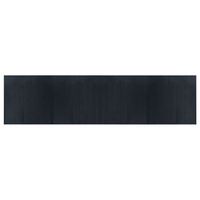 alfombra rectangular bambu gris 100x400 cm vidaxl