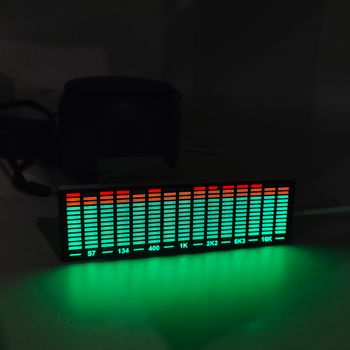 Control de voz multimodo espectro de música LED pastilla analizador de ritmo pantalla de luz indicador de nivel de Audio medidor de VU lámpara de atmósfera