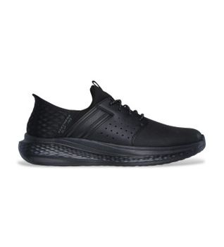 Skechers para hombre. 210828 Zapatillas Slip-ins RF Slade Zachary negro (45), Tela, Plano, Cordones, Casual