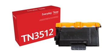 XEROX Everyday Black Toner para Brother TN3512, Extra High Capacity