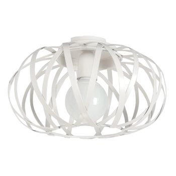 Plafón ojival metal blanco ivoire