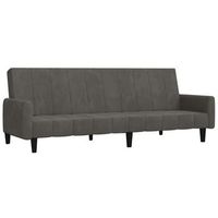 sofa cama de 2 plazas moderno  cama para adulto terciopelo gris oscuro