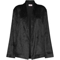 deha chaquetas viscose velvet blazer para mujer