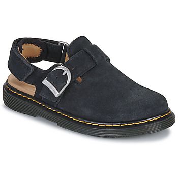 Dr. Martens Zuecos Jorgie J Mule Black Bronx Suede para niña