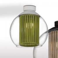 plafon de techo bola cuerda verde 25