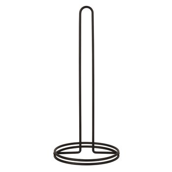 Soporte de acero negro para toallas de papel