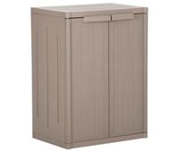 vidaxl armario almacenaje de jardin pp apariencia madera 65x45x88 cm