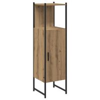 armario de bano madera ingenieria roble artisan 33x33x1205 cm vidaxl