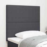 vidaxl cabecero gris oscuro 80 cm tela de pana