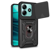 cool carcasa hard ring negro para xiaomi redmi note 14 5g