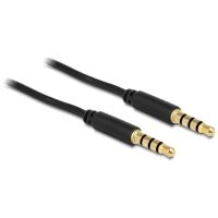 cable de audio delock 35mm macho a 35mm macho 2 m negro