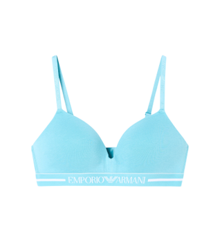Emporio Armani para mujer. EW000442_AF19023 Sujetador Day azul (S), Homewear, Algodón
