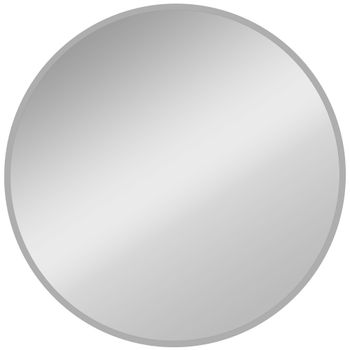HOMCOM Espejo de Pared Diseño Moderno 61x61 cm Plateado   Aosom España
