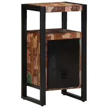 Armario De Baño Multicolor 40x35x75 Cm Madera Sólida Recuperada V9812 Unico / Marrón