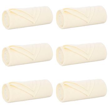 Mantitas De Sofá 6 Uds. Crema 270 X 240 Cm 5.44 Kg Lana Vidaxl