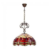 lampara de techo cristal tiffany belle epoque