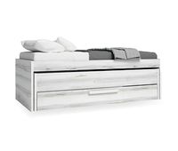 cama nido 90x190cm snow color gris y blanco - conforama