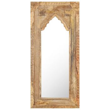 Espejo De Madera Maciza De Mango 50x3x110 Cm Vidaxl