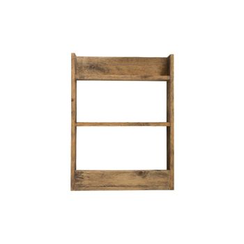 Estantería de madera de color marrón