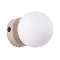 aplique de pared taupe acerovidrio alt 12 cm
