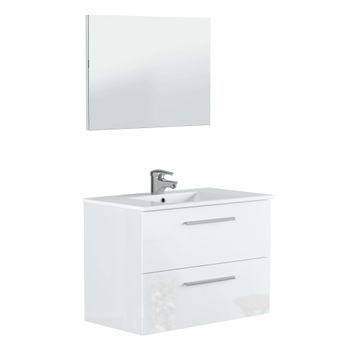 Mueble Colgante Melamina  80x45x57 Cm - Blanco
