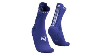 Compressport pro racing socks v4 0 trail azul blanco