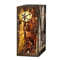 el almacen del tio pete book nook de madera diseno 3d realista con gran detalle cubierta y luces led 11x18x23 cm color multicolor