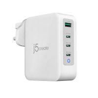 cargador j5create 130w gan usb-c 4 puertos pd 30 quick charge