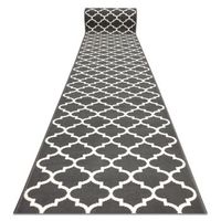 alfombra de pasillo bcf morad trelis espaldera marroqui gris  crema  60x600 cm